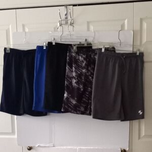 Boys Black and Blue Shorts for Active Wear